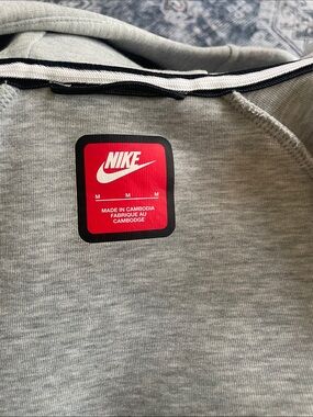 Nike Grey Sweatshirt with Red Nike Badge